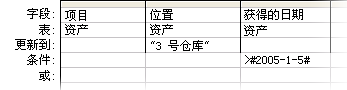 具有一个更新条件的更新查询